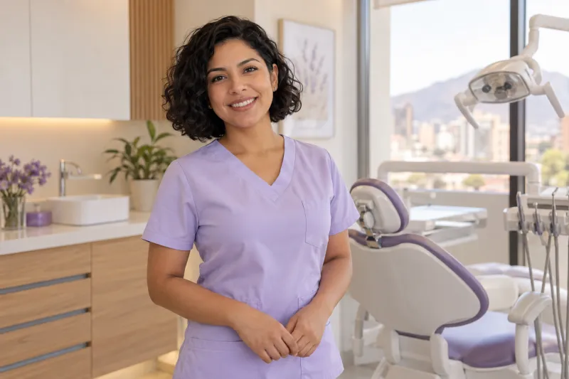Conceptual presentation of Dentistry · Fictional person, generated image
